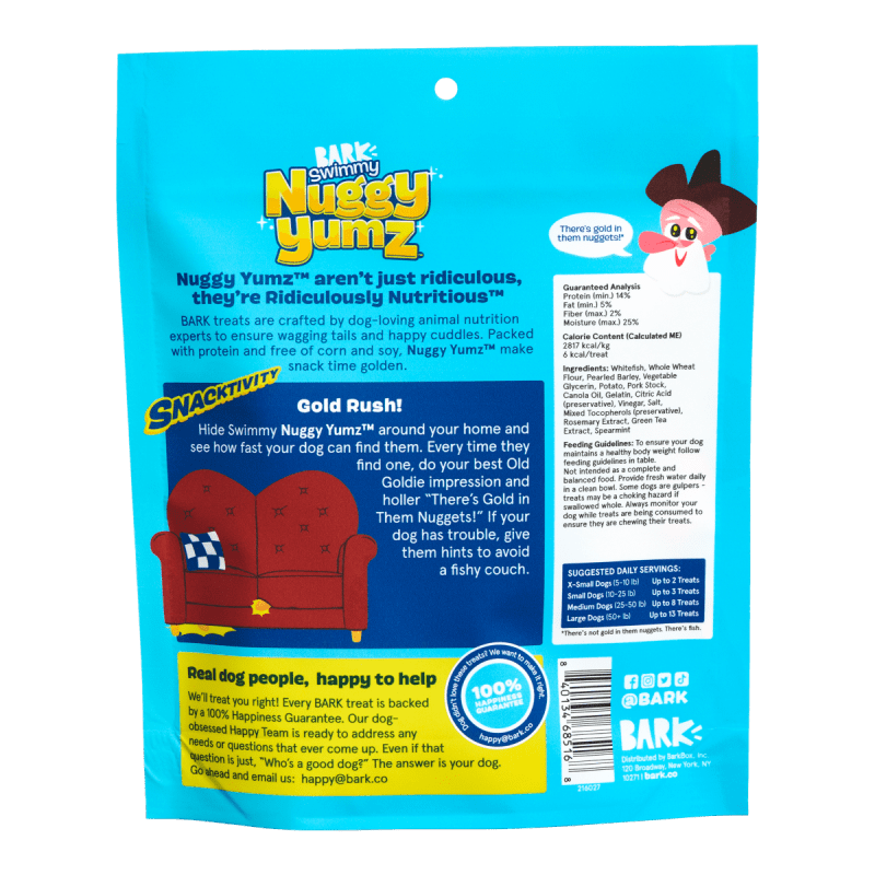 FOOD 216027 SWIMMY NUGGY YUMZ CEREAL TREATS straight on GRID 0110